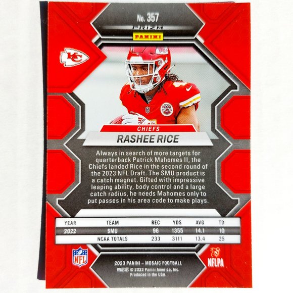 Kansas City Chiefs (Rashee Rice) - FTBL [16_RR1] RC - Picture 3 of 3